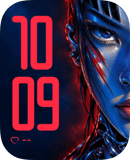 Cyber Gaze watch face preview image for Apple Watch