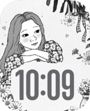 Daisy Girl watch face preview for Apple Watch