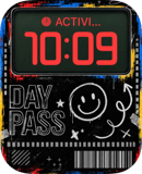 Day Pass watch face preview image for Apple Watch