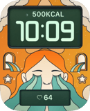 Daydream Girl watch face preview for Apple Watch