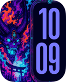 Demon Rave watch face preview for Apple Watch