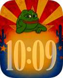 Desert Pepe watch face preview for Apple Watch