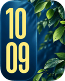 Dewy Leaves watch face preview image for Apple Watch