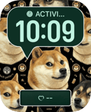 Doge Pattern watch face preview for Apple Watch