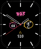 Doodlebug watch face preview image for Apple Watch