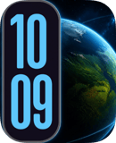 Earth Glow watch face preview for Apple Watch