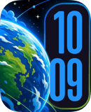 Earth Orbit watch face preview for Apple Watch