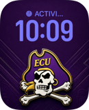 ECU Pirates watch face preview for Apple Watch