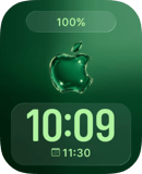 Emerald Charge watch face preview for Apple Watch