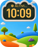 Felt Hills watch face preview for Apple Watch