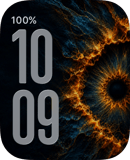 Fire Iris watch face preview for Apple Watch