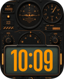 Flight Panel watch face preview for Apple Watch