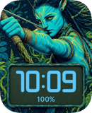 Forest Blue Archer watch face preview for Apple Watch