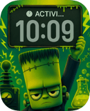 Frankenstein Green Lab watch face preview for Apple Watch