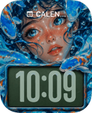 Frozen Ice Eyes watch face preview for Apple Watch