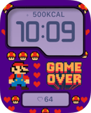 Game Over Mario watch face preview for Apple Watch