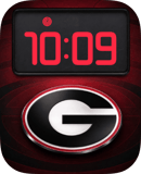 Georgia Bulldogs watch face preview for Apple Watch
