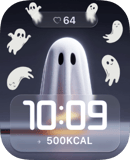Ghost Parade watch face preview for Apple Watch