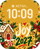 Gingerbread Cheer watch face preview image for Apple Watch