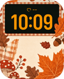 Gingham Harvest Apple Watch face - Nature
