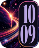 Glitter Sweep Apple Watch face - Space and Sci-Fi