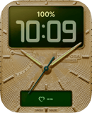 Golden Chronos watch face preview for Apple Watch