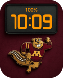 Golden Gophers watch face preview for Apple Watch