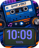 Good Vibes watch face preview for Apple Watch