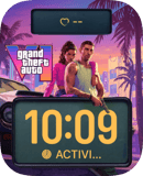 Grand Theft Auto Vice Duo watch face preview for Apple Watch