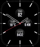 Graphite watch face preview image for Apple Watch