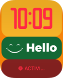 Green Hello Apple Watch face - Watches