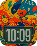 Happy Burst watch face preview for Apple Watch