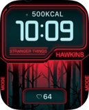 Hawkins Forest watch face preview for Apple Watch