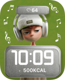 Headphone Daydream watch face preview for Apple Watch