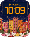 Holiday Avenue watch face preview image for Apple Watch