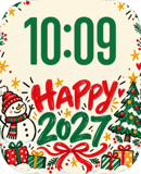 Holiday Wishes watch face preview image for Apple Watch
