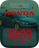 Honda Night Drive watch face preview for Apple Watch