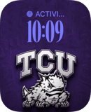 Horned Frogs watch face preview for Apple Watch
