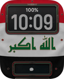 Iraq Flag watch face preview for Apple Watch