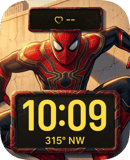 Iron Spider watch face preview for Apple Watch