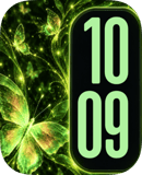 Jade Butterfly watch face preview image for Apple Watch