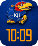 Jayhawks watch face preview for Apple Watch
