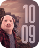 John Pork watch face preview for Apple Watch