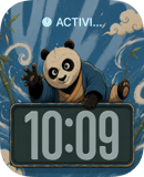 Kung Fu Panda Waves watch face preview for Apple Watch