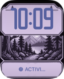 Lavender Pines Apple Watch face - Nature