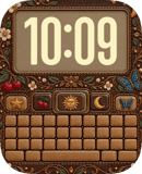 Leather Bloom watch face preview image for Apple Watch