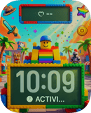 Lego Rainbow watch face preview for Apple Watch
