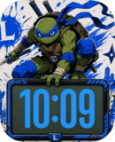 Leonardo Turtle Slash watch face preview for Apple Watch