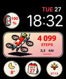 Liftoff watch face preview image for Apple Watch