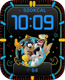 looney tunes squad watch face preview for Apple Watch